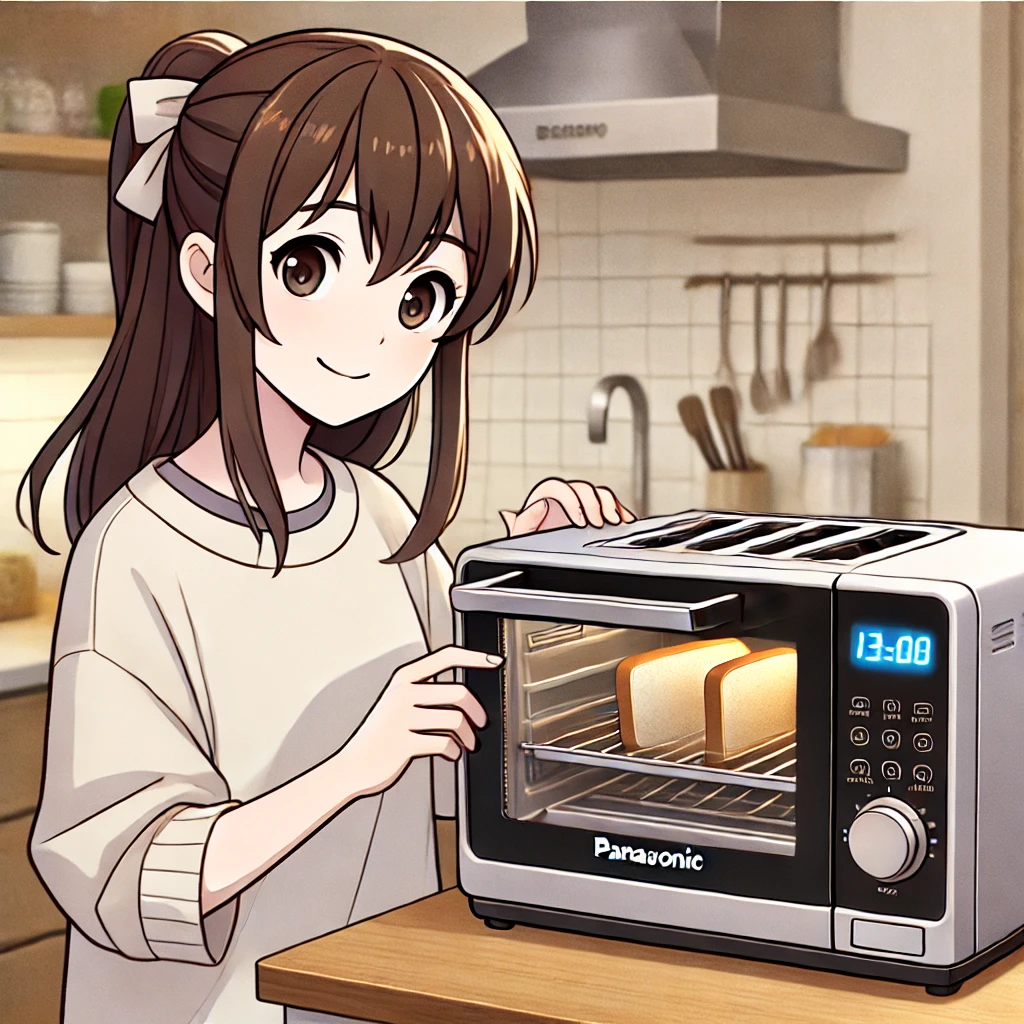 ビストロトースターを使っている女の子